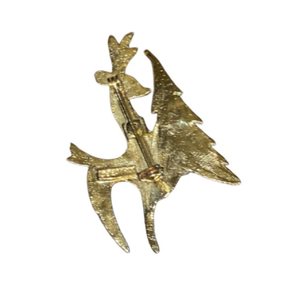 Beatrix Signed Christmas Rudolph Reindeer Pin Brooch - Vintage. - Picture 5 of 5